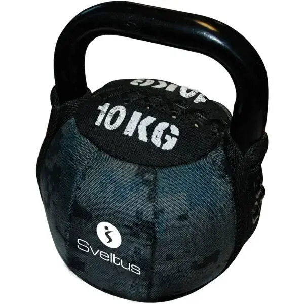 SVELTUS SOFT KETTLEBELL 10 KG Kettlebell, čierna, veľkosť 10 KG
