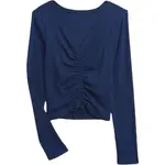 GAP RUCHED Dievčenské tričko, tmavo modrá, veľkosť