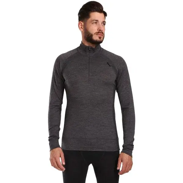 KILPI JAGER Pánska termobielizeň z Merino vlny, tmavo sivá, veľkosť