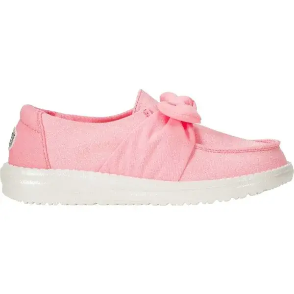 HEY DUDE WENDY BOW Y STARDUST Dievčenská voľnočasová obuv, ružová, veľkosť