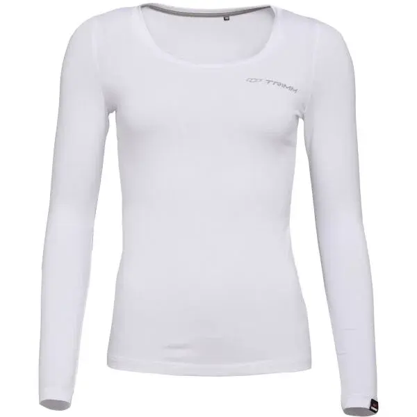 TRIMM BRAVE LADY Dámske tričko s dlhým rukávom, biela, veľkosť