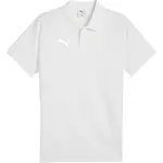 Puma TEAMEVOSTRIPE POLO Pánske polo tričko, biela, veľkosť XXXL