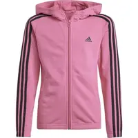 adidas ESSENTIALS 3-STRIPES FULLZIP HOODIE Dievčenská mikina, ružová, veľkosť