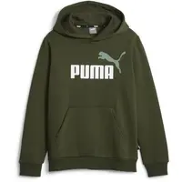 Puma ESS + 2 COL BIG LOGO HOODIE FL B Chlapčenská mikina, khaki, veľkosť