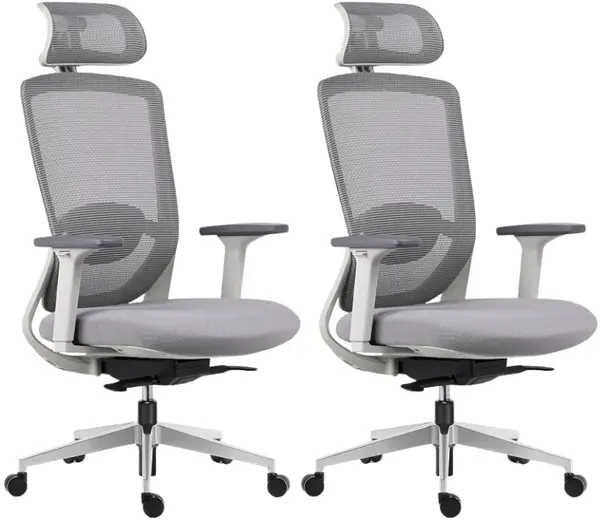 MERCURY 2PACK Ergonomická kancelářská židle ARTEA šedá (2 ks)