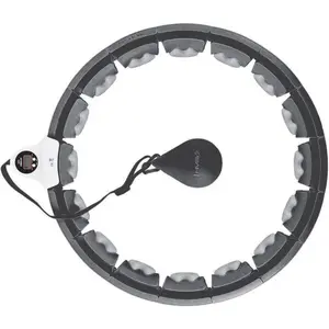 HMS HHW06 Masážna hula hop obruč so závažím, tmavo sivá, veľkosť