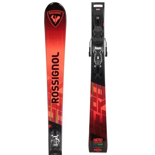 Rossignol HERO JR MULTI-EVENT XPRESS JR + XPRESS 7 GW Juniorské zjazdové lyže, červená, veľkosť