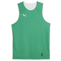 Puma HOOPS TEAM REVERSE PRACTICE JERSEY Pánsky basketbalový dres, zelená, veľkosť