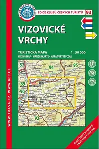 KČT 93 Vizovické vrchy 1:50T Turistická mapa