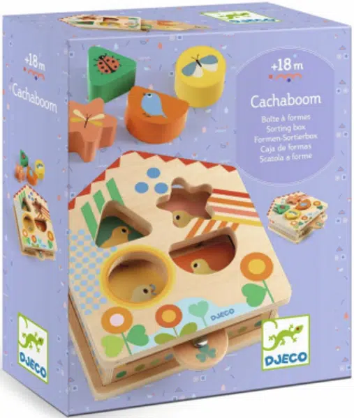 Dřevěný třídicí box – Domeček