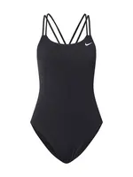 Nike Swim Športové jednodielne plavky  čierna / biela