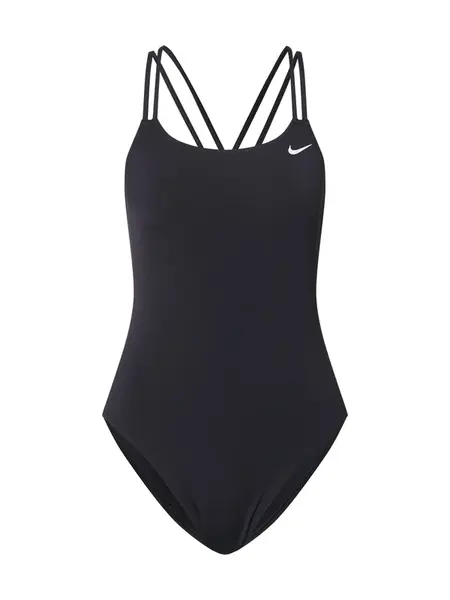 Nike Swim Športové jednodielne plavky  čierna / biela