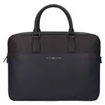 Pánská kožená business taška na notebook Tommy Hilfiger Noah - černá