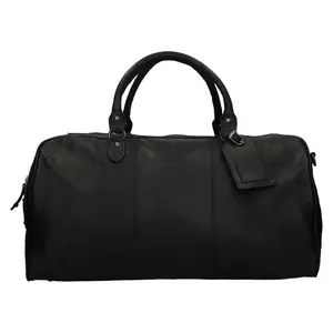 Pánska kožená cestovná taška Mustang Vojta - čierna