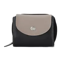 Dámska kožená peňaženka DD Anekta Karina - šedo-čierna