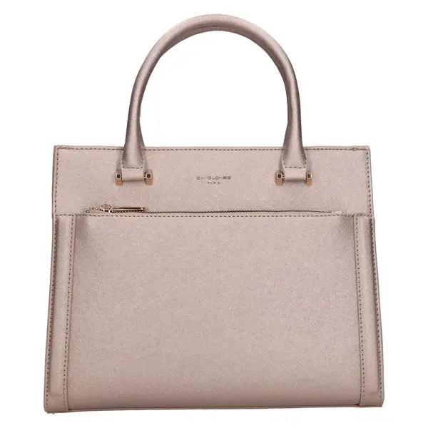 Menší dámská kabelka David Jones Belén - stříbrná