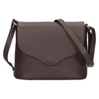 Dámská kožená crosbody kabelka Italia Alice - čokoládově hnědá