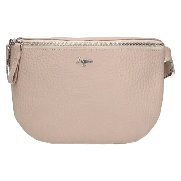 Dámska kožená ľadvinka Lagen Celesta - béžová