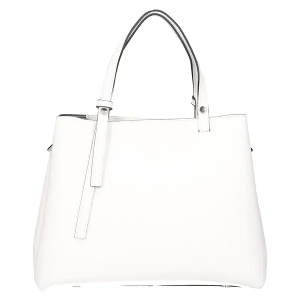 Dámska kožená kabelka Italia Gabby - biela