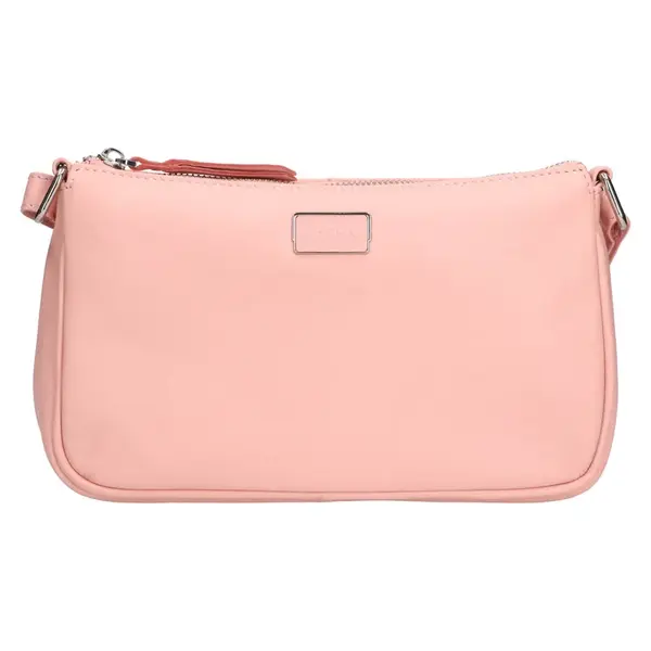 Dámska kožená crossbody kabelka Lagen Elara - ružová