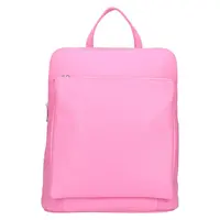 Dámska kožená batôžko-kabelka Italia Ella - ružová