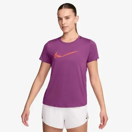 Nike One Womens Dri-FIT Short-Sleeve Graphic Running Top M