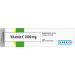 GENERICA Vitamin C 1000 mg 20 šumivých tablet
