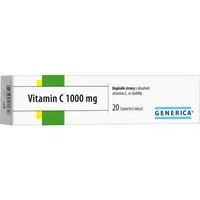 GENERICA Vitamin C 1000 mg 20 šumivých tablet