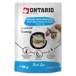 ONTARIO Kapsička kuřecí s makrelou v omáčce 80 g