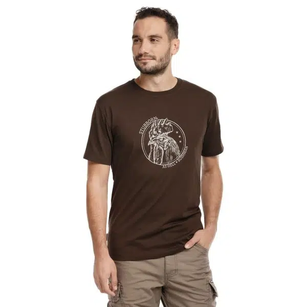 Bushman tričko Amisk tmavě hnědé XL