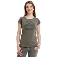 Bushman Dámské tričko Kapr W, tmavě zelené XL