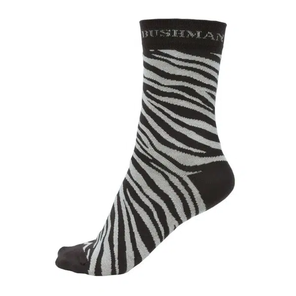 Bushman Pánské i dámské ponožky Zebra, hnědé 47-49