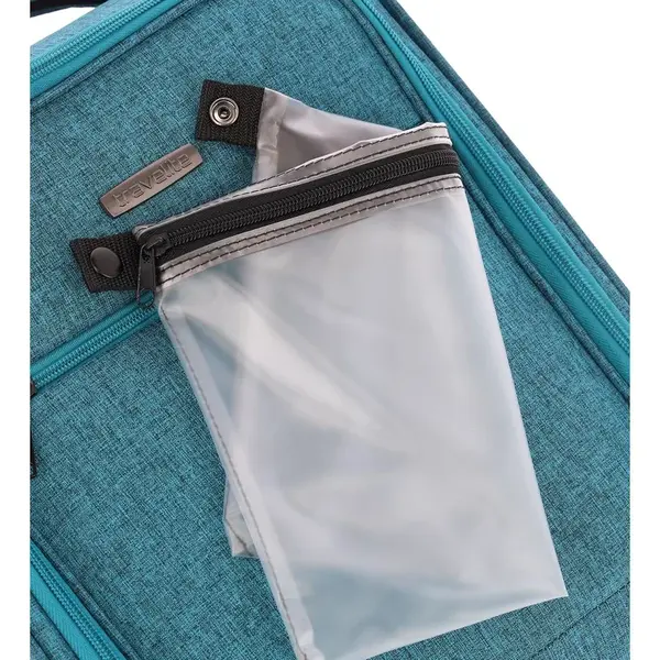 Textilní palubní kufr Travelite Cabin 2w Underseater Petrol