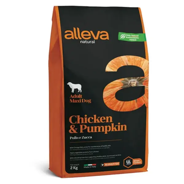ALLEVA Natural Adult Maxi Chicken&Pumpkin granule pro psy 2 kg