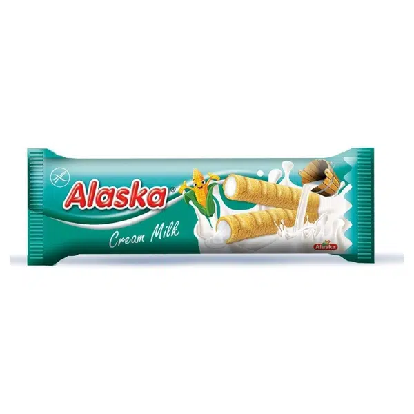 ALASKA Kukuřičné trubičky bez lepku mléčný krém 1 kus