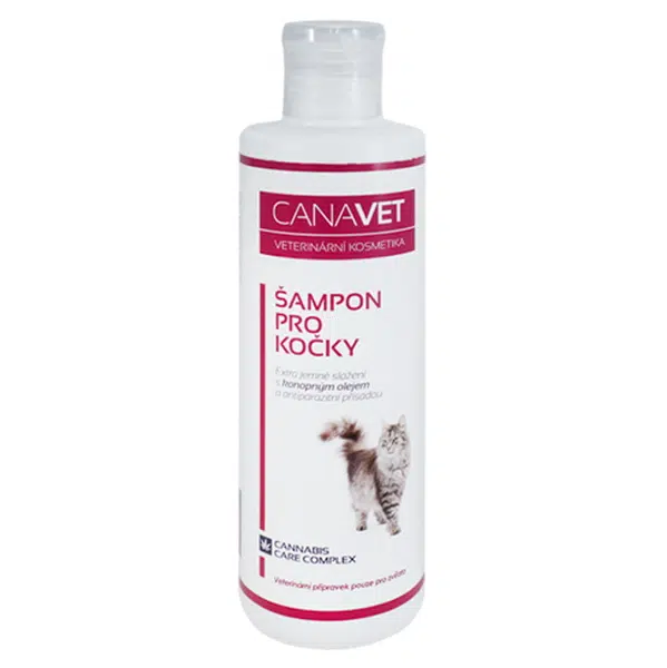 HERBAVERA  Canavet šampon pro kočky s antiparazitní přísadou 250 ml