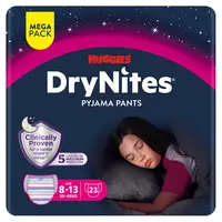 DRY NITES® Mega Natahovací kalhotky pro dívky 8-13 let 23 kusů