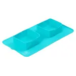 WAUDOG Miska silikon dvojitá modrá 385х230х50 mm