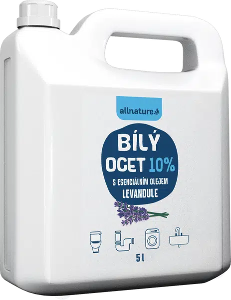 ALLNATURE Bílý ocet 10 % s vůní levandule 5 l
