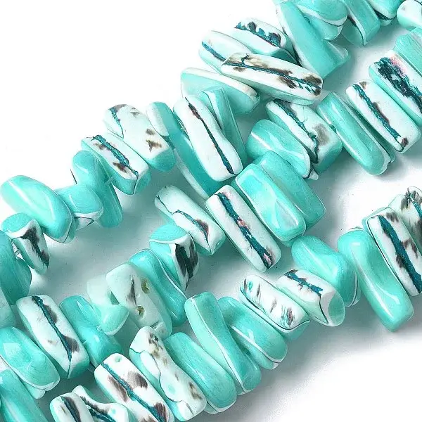 Dyed Natural Trochus Shell Beads Strands
