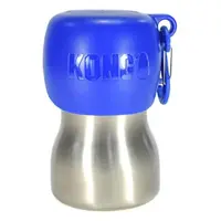 KONG Stainless Steel H2O Cestovní láhev pro psy modrá 280 ml