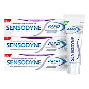 SENSODYNE Rapid Whitening Zubní pasta 3 x 75 ml