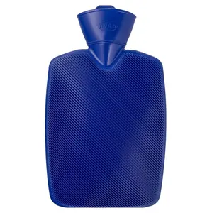 HUGO FROSCH Classic termofor s vysokým drážkováním a zvýšenou tepelnou izolací modrý 1,8 l