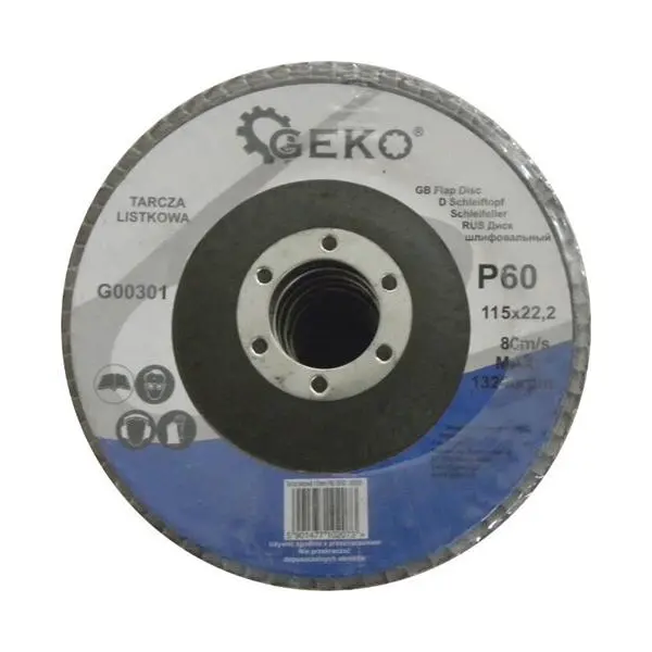 Kotouč na kov lamelový 115mm P60 GEKO G00301