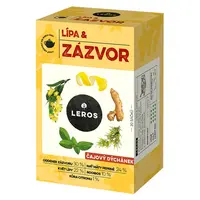 LEROS Čajový dýchánek lípa a zázvor 20 sáčků