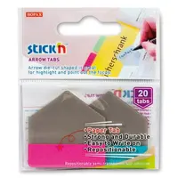 Samolepicí záložky Hopax Stick’n Arrow Tabs 38 x 38 mm, 2×10 listů - růžová, modrá