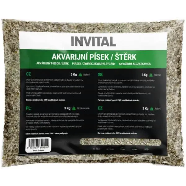 Akvarijní křemičitý písek 1-3 mm 25 kg