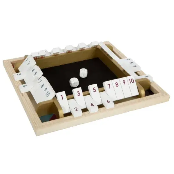 Small Foot Dřevěná hra s kostkami zlatá edice