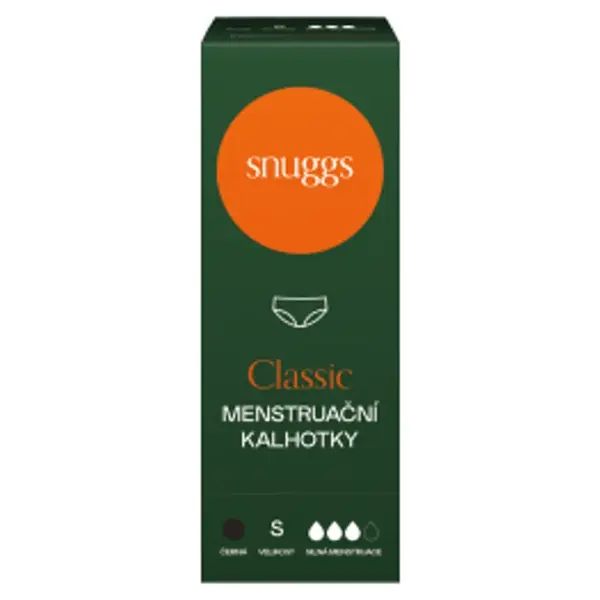 SNUGGS Menstruační kalhotky pro silnou menstruaci velikost S