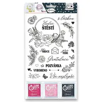 Razítka Aladine Stamp With Love - Květinová razítka, 25 ks